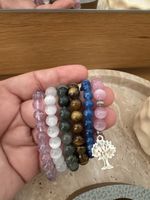 Bracelet en pierres naturelles, lot de 6, neuf!