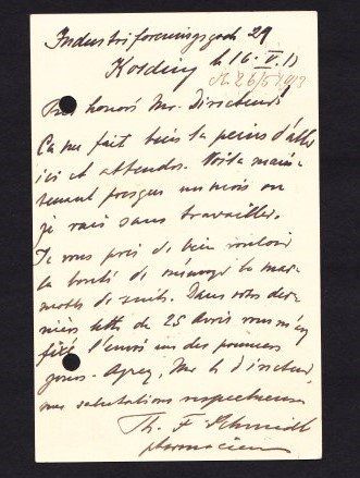 Cartoline postali: Carte Commerciale - Dannemark - 1913 - Obl. – Usato da Blonay venduto da FRSU 1