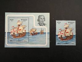 Nicaragua 1982 Block und Einzelmarke ** Luxus  (D465)
