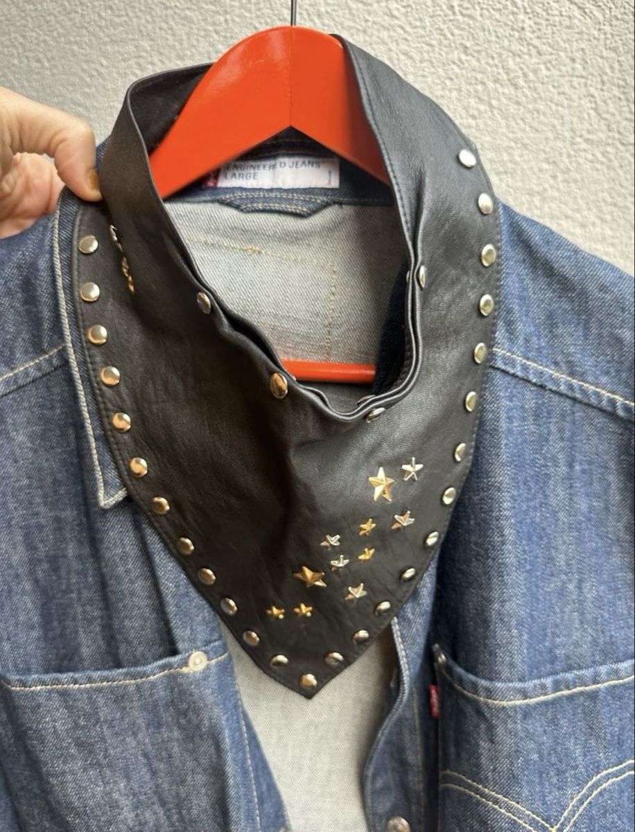 Costumi: Black Leather Collar Studded with Star🌟 – Usato da Vevey venduto da ledidream 6