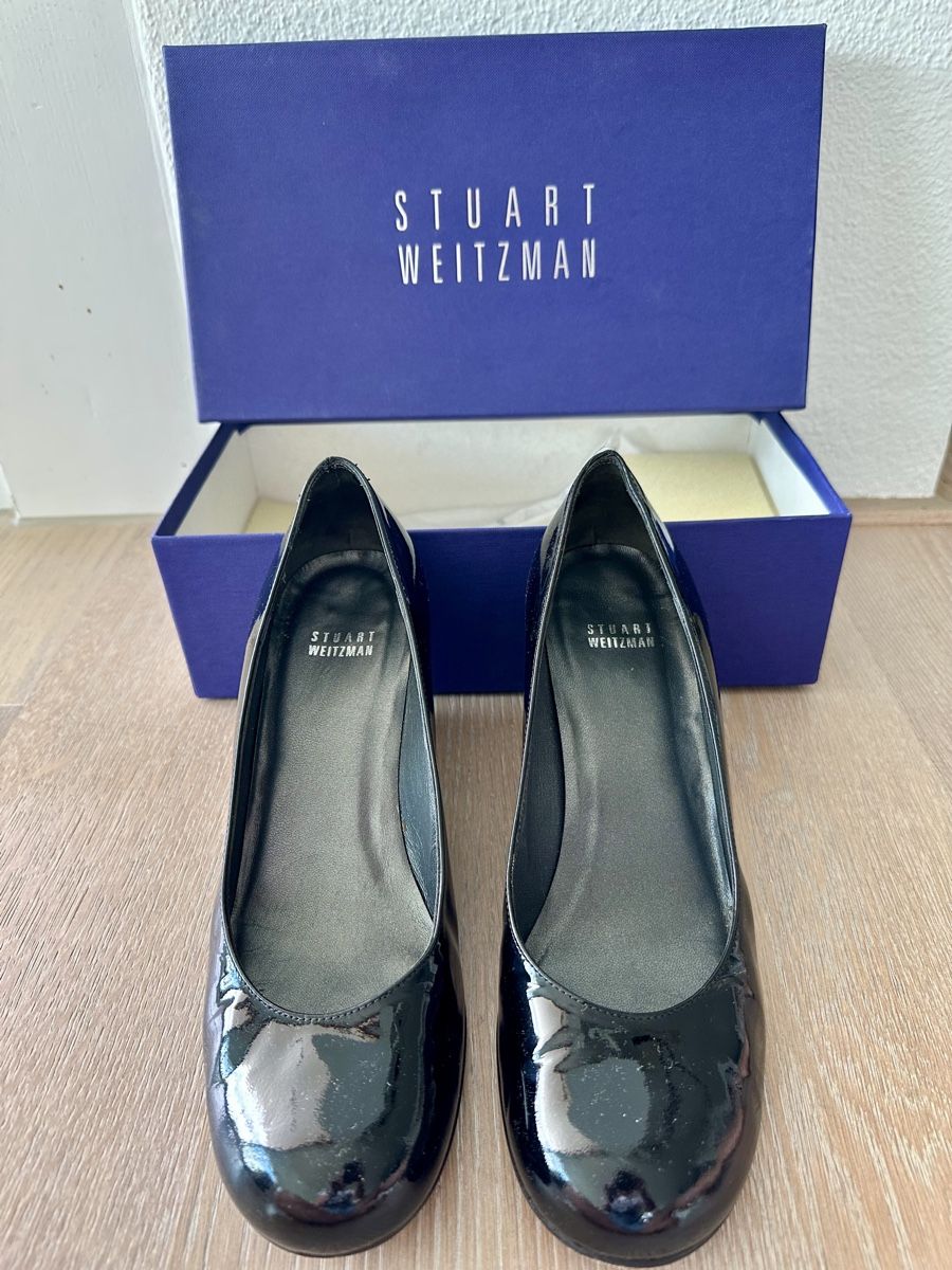 Stuart Weitzman Scarpe da donna: Stuart Weitzman black Patent Leather Flats – Usato da Horgen venduto da cfedier2212