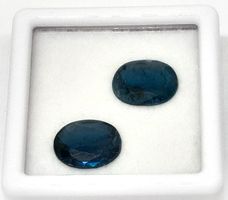 2x Kyanites bleue verte 9x7 mm - Valeur 110.- Fr