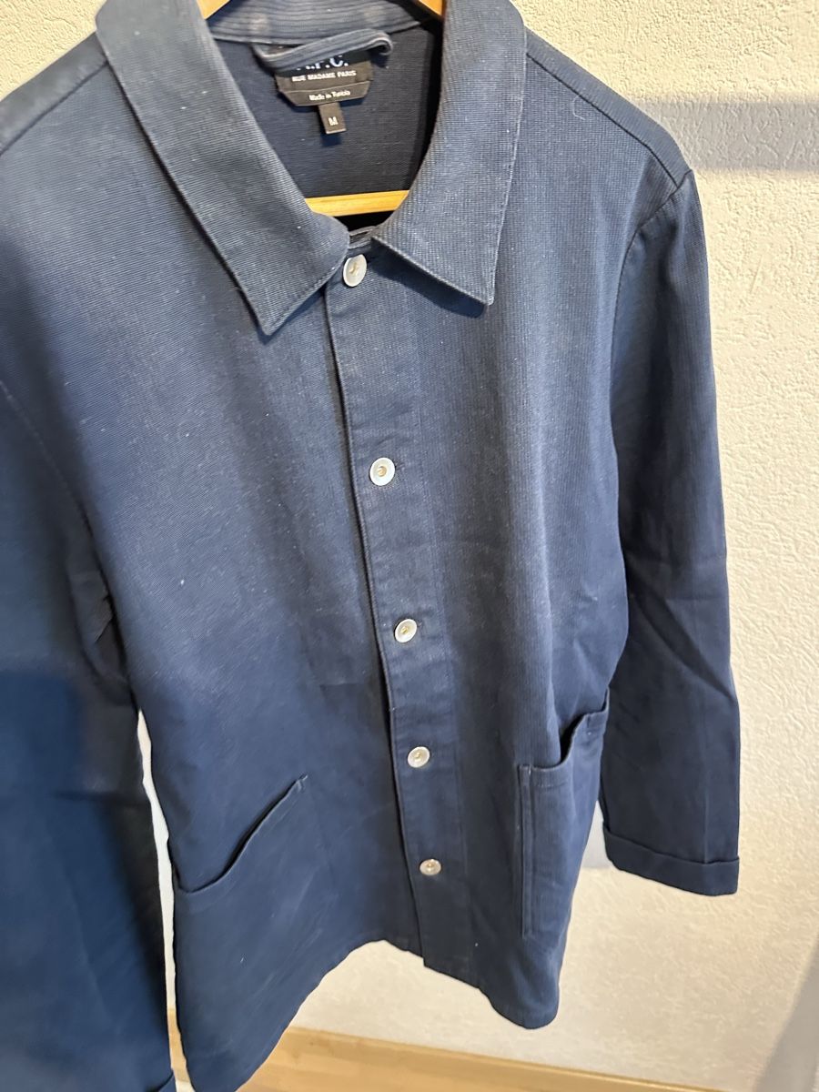 Apc Vestes: A.P.C. Overshirt Jacket Navy Blue Size M – D'occasion à Zürich par -Lj- 5