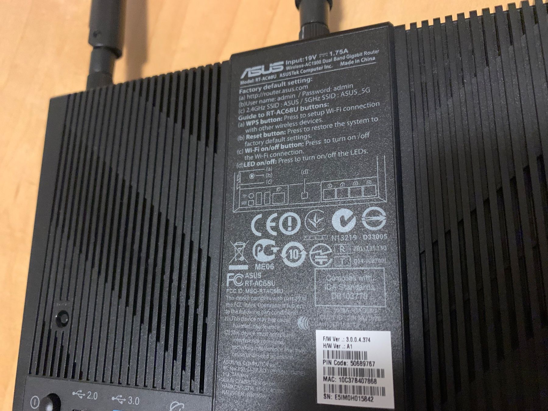 Asus Modems & Router: Router ASUS RT-AC68U Dual Band – Gebraucht aus Stäfa von Paulee 5