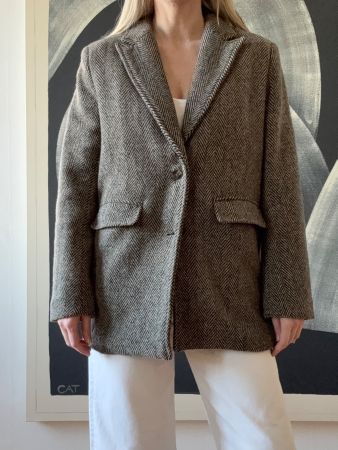 Blazer mit Fischgrätmuster von Pepe Jeans