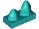 Lego Dark Turquoise Tile, Modified 1 x 2 8 Stück