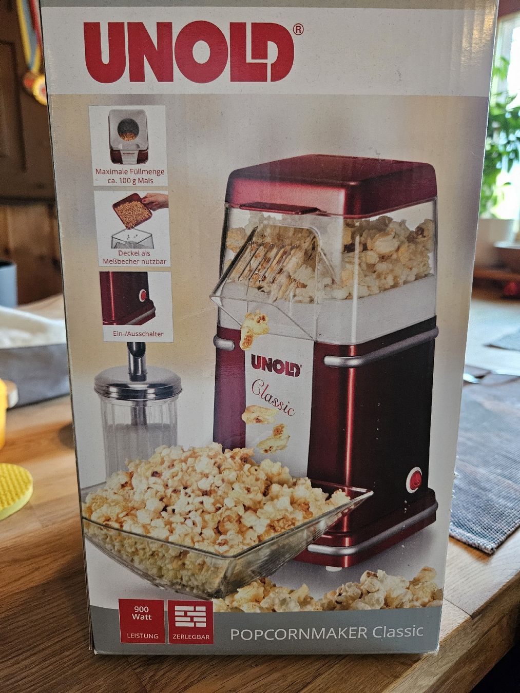 Elettrodomestici da cucina: Popcornmaker UNOLD Classic rot funktionstüchtig – Usato da Davos Platz venduto da egl_h2gt