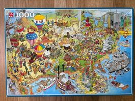 Cartoon-Puzzle 1'000 Stück « USA »