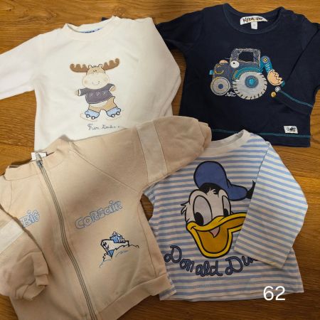 Set Baby Kleidung vier Teile Motivdruck Grösse 62 gebraucht