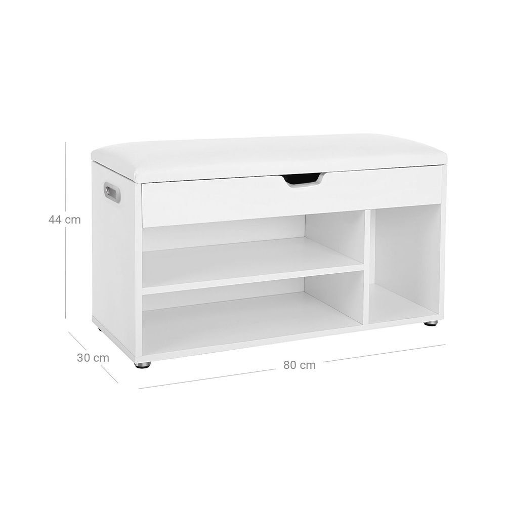 Panchine: Gepolsterte Schuhbank 3 Fächer Weiss – Nuovo e nell'imballaggio originale da Lachen SZ venduto da MAMORU-MOEBEL 1