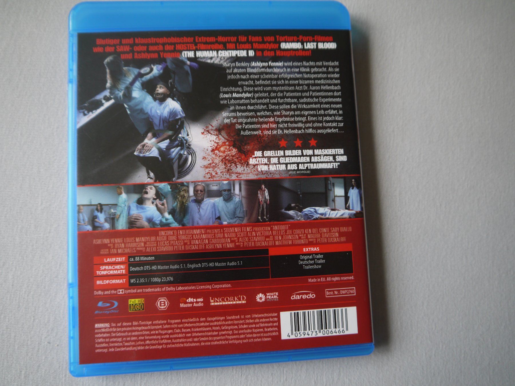Tutti i DVDs: ANTIDOTE - SERUM DES GRAUENS - uncut – Usato da Hagendorn venduto da Blaf 1