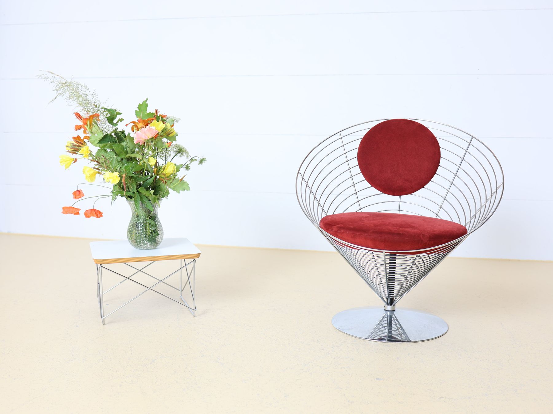 Vitra Sedie: Verner Panton Wire Cone Chair | Rot – Usato da Meinisberg venduto da atelier_TILIJA 4