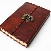 Lederbuch Tagebuch Leder Notizbuch Kladde Larp 23x14cm
