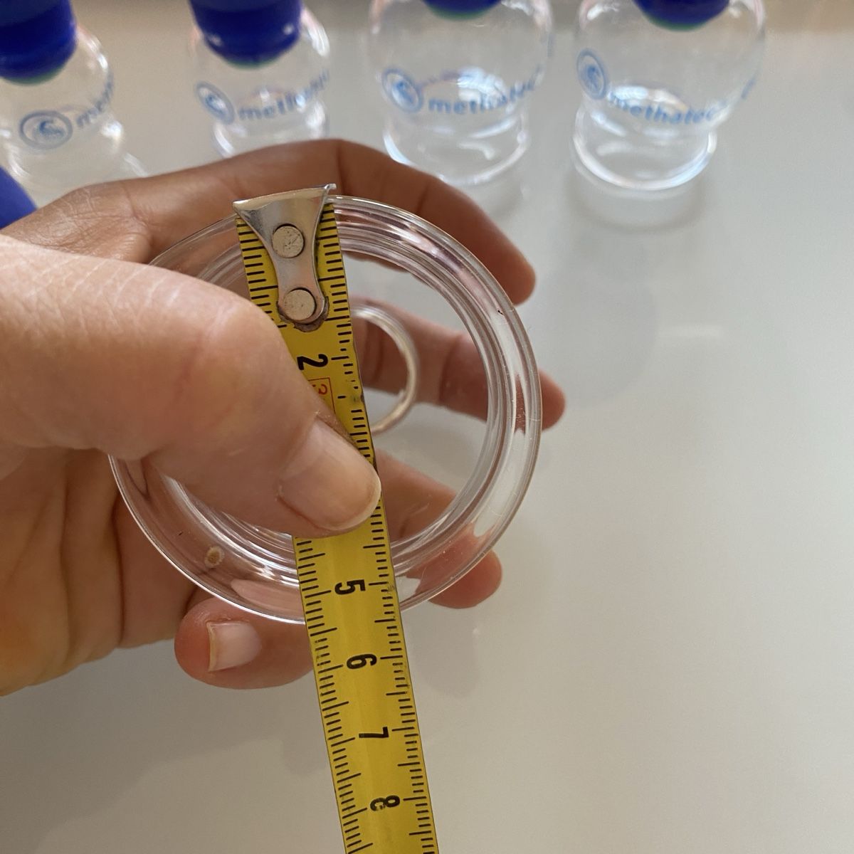 Dispositivi per massaggi: 5 Schröpfgläser Methatec mit Gummiball, Gesundheit – Nuovo (secondo la descrizione) da Hünibach venduto da nadalila 7
