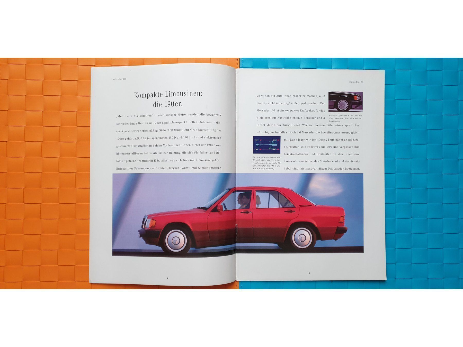 Riviste & Magazine: MERCEDES PROGRAMM 1991 - 190E / E W124 / SL R129 - Prospekt – Nuovo (secondo la descrizione) da Viganello venduto da CARLiteratur 1