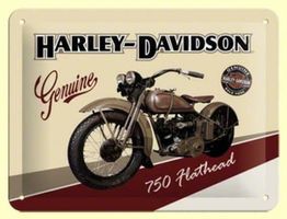 Blechschild - Harley-Davidson Flathead
