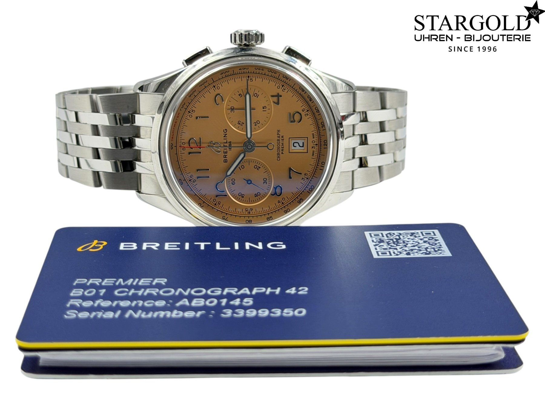 Breitling Uhren: Breitling Premier B01 Chronograph 42 - AB0145 – Gebraucht aus Zürich von Stargold-Uhren 8