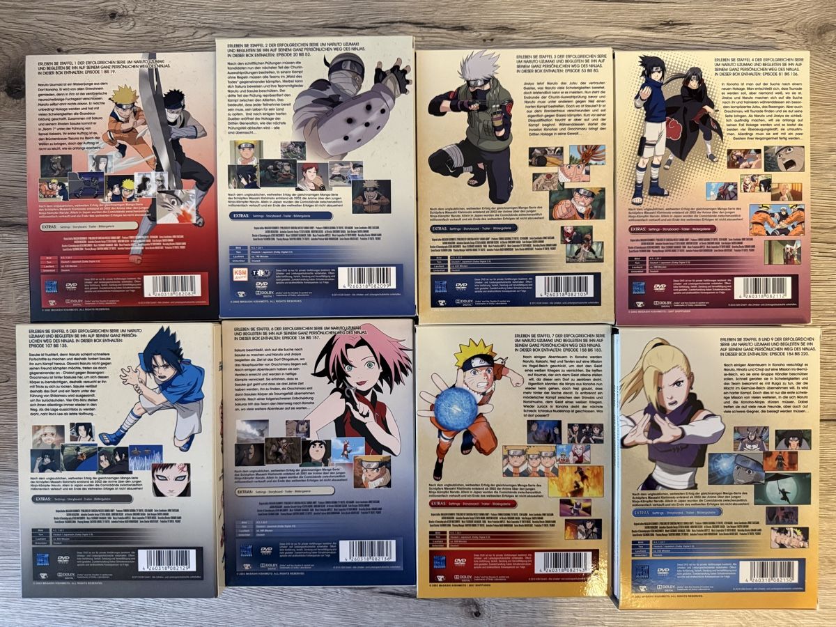Tutti i DVDs: Naruto Classic Komplette Serie uncut DVD – Usato da Willisau venduto da ste_sc8j 6