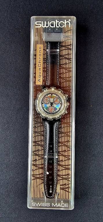 Orologi: Swatch Aqua Chrono Black Rudder SBB100 – Usato da Bassersdorf venduto da Zwoebschi 2