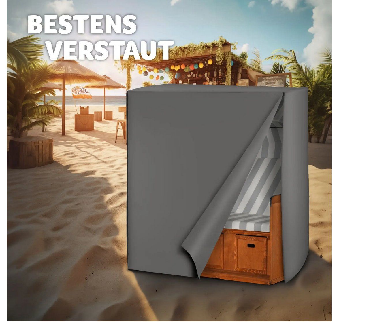 Schutzhüllen: Schutzhülle für Strandkorb – Neu (gemäss Beschreibung) aus Steinhausen von Retourenprofis