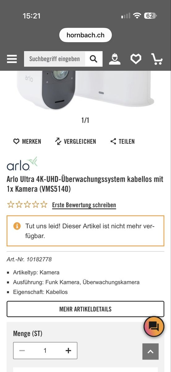 Arlo Videocamere: 2 Arlo Ultra 4K HDR mit Basisstation  – Usato da Meggen venduto da Seafood 5
