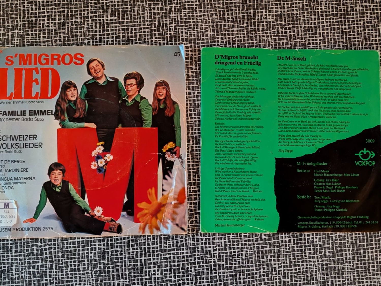 Schallplatten: S'Migros Lied / M-Fruehlingslieder, 2xSingle – Gebraucht aus Nänikon von Haexli_70 4