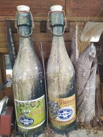 Werbebügelflaschen aus Holz