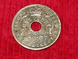 One Penny Britisch Westafrika von 1956