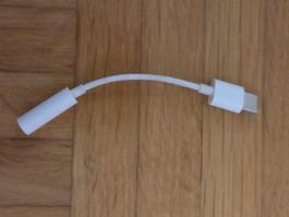 USB-C auf Klinke Adapter weiss