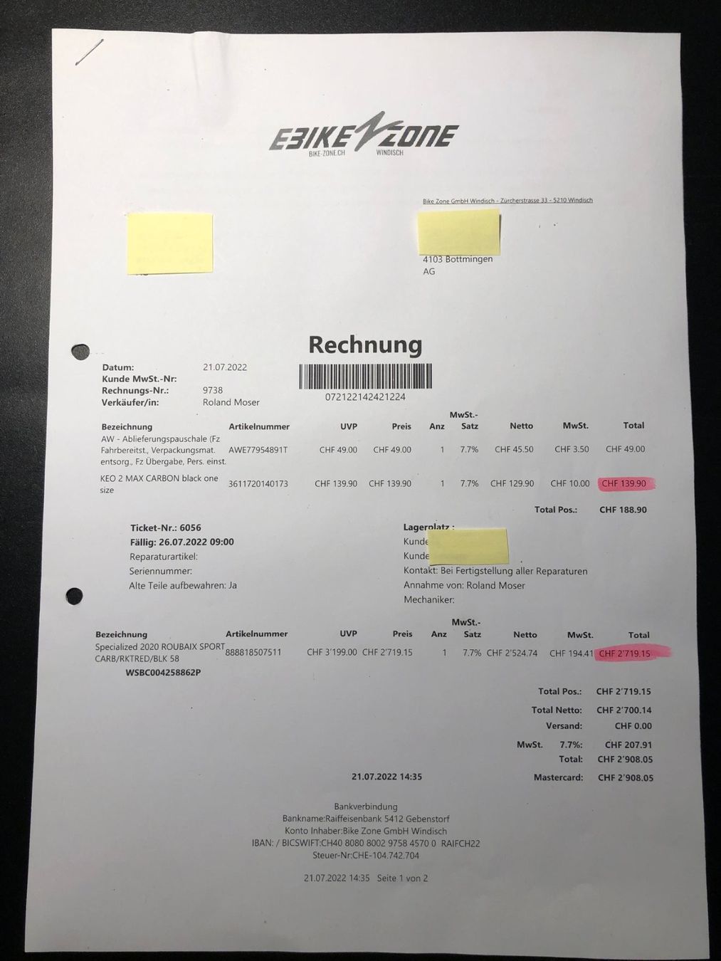 Specialized Biciclette: Specialized Roubaix Sport 58cm Carbon – Usato da Bottmingen venduto da  8