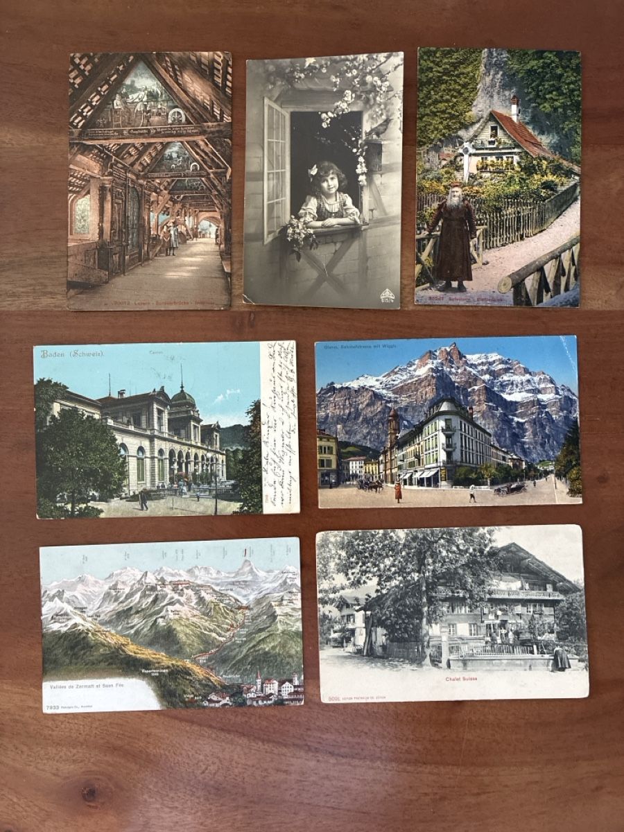 Cartoline postali: 15 Ansichtskarten Schweiz Überraschungs Paket 100 – Usato da Oftringen venduto da Cla.vD.74