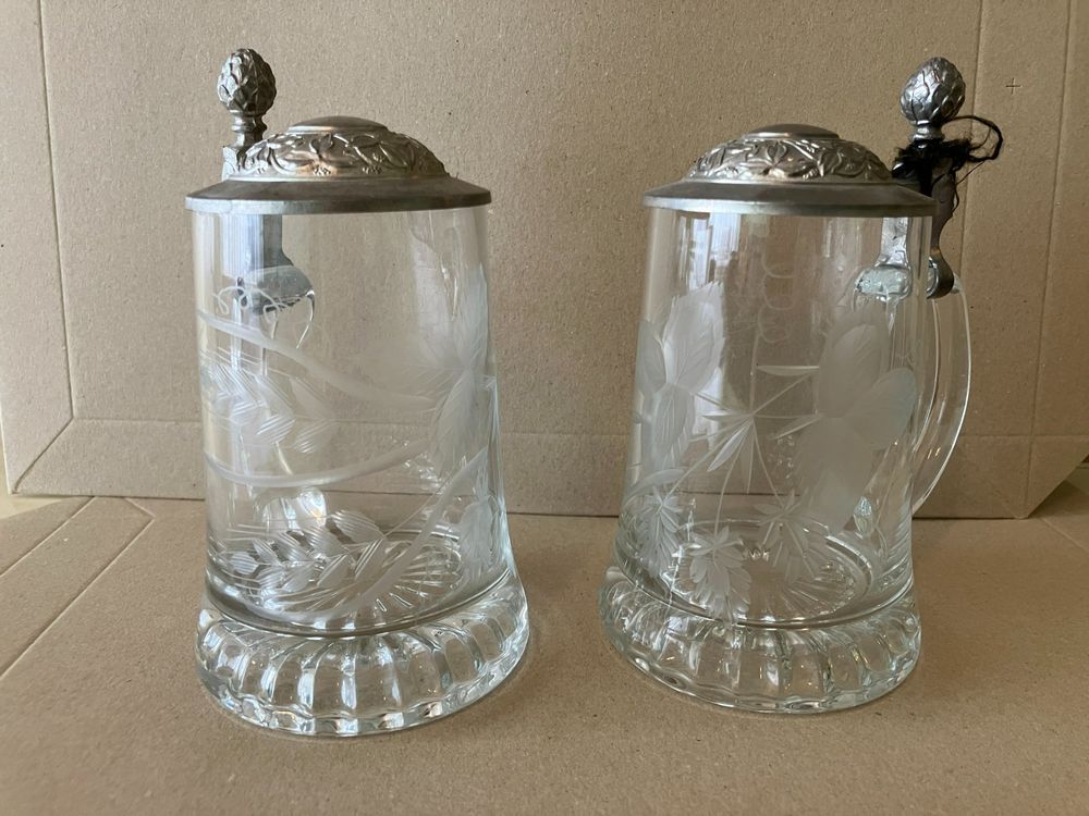 ANZAGA 8-teiliges Glaskrüge Set - 500ml Für Selbstgemachte Getränke