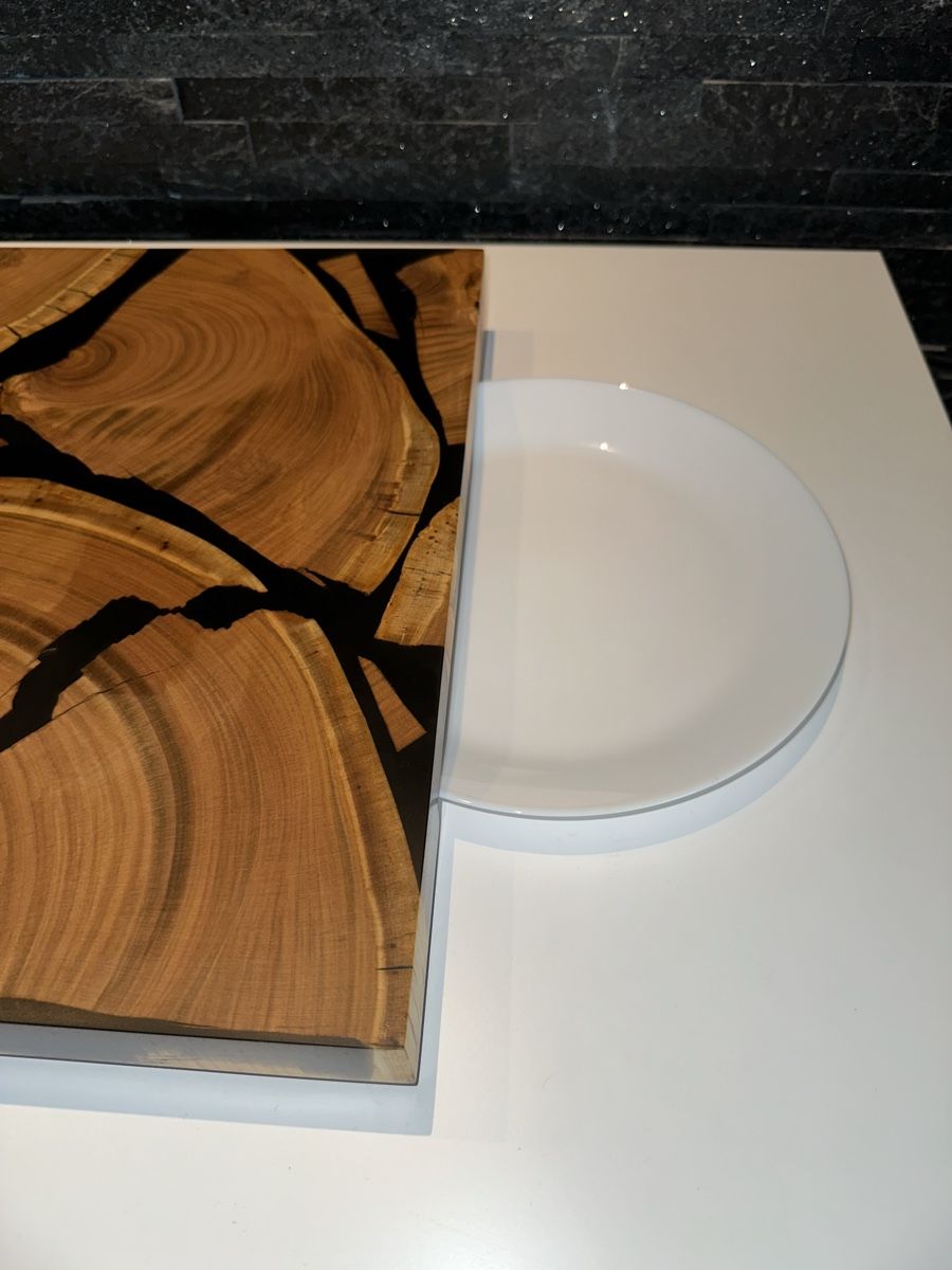 Articoli in legno: Schneide und Rüstbrett mit Epoxidharz – Nuovo e nell'imballaggio originale da Oftringen venduto da zeki05 5