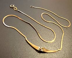 Gold-Collier 18K mit Diamant
