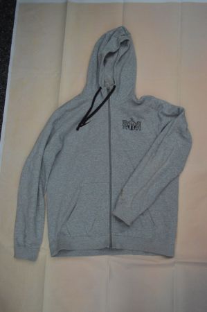Hoodie mit Reissverschluss grau Grösse L guter Zustand