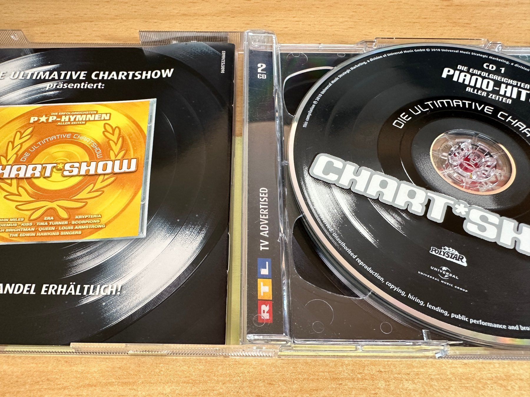 CD: Die Ultimative Chart Show - Die Erfolgreichsten Piano - 2 CD – Usato da Rikon im Tösstal venduto da Alpenmutz 2
