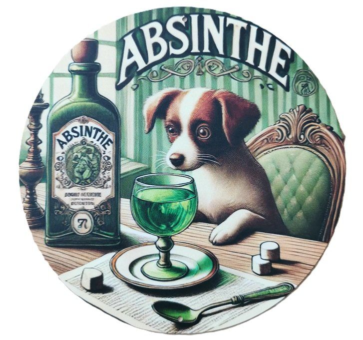 Schilder: Absinth - Blechschild  (neu/OVP) – Neu und originalverpackt aus Wilen b. Wollerau von morethanmusic