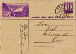 1938 Postkarte Brienz-Rothornbahn
