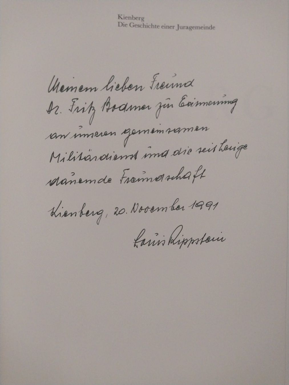 Libri: Kienberg - Die Geschichte einer Juragemeinde – Usato da Sissach venduto da Heimat_Buch 3