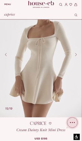 House of CB coquette soft dress
