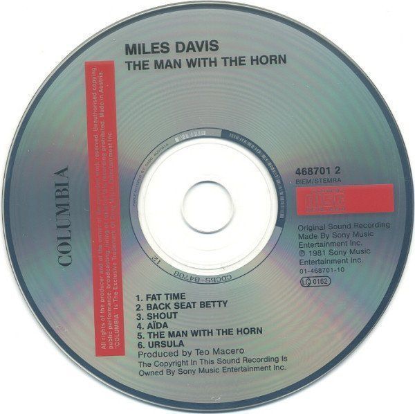 CDs: Miles Davis MAN WITH THE HORN  Marcus Miller Bill Evans CD – Gebraucht aus Kandergrund von Sososo 4