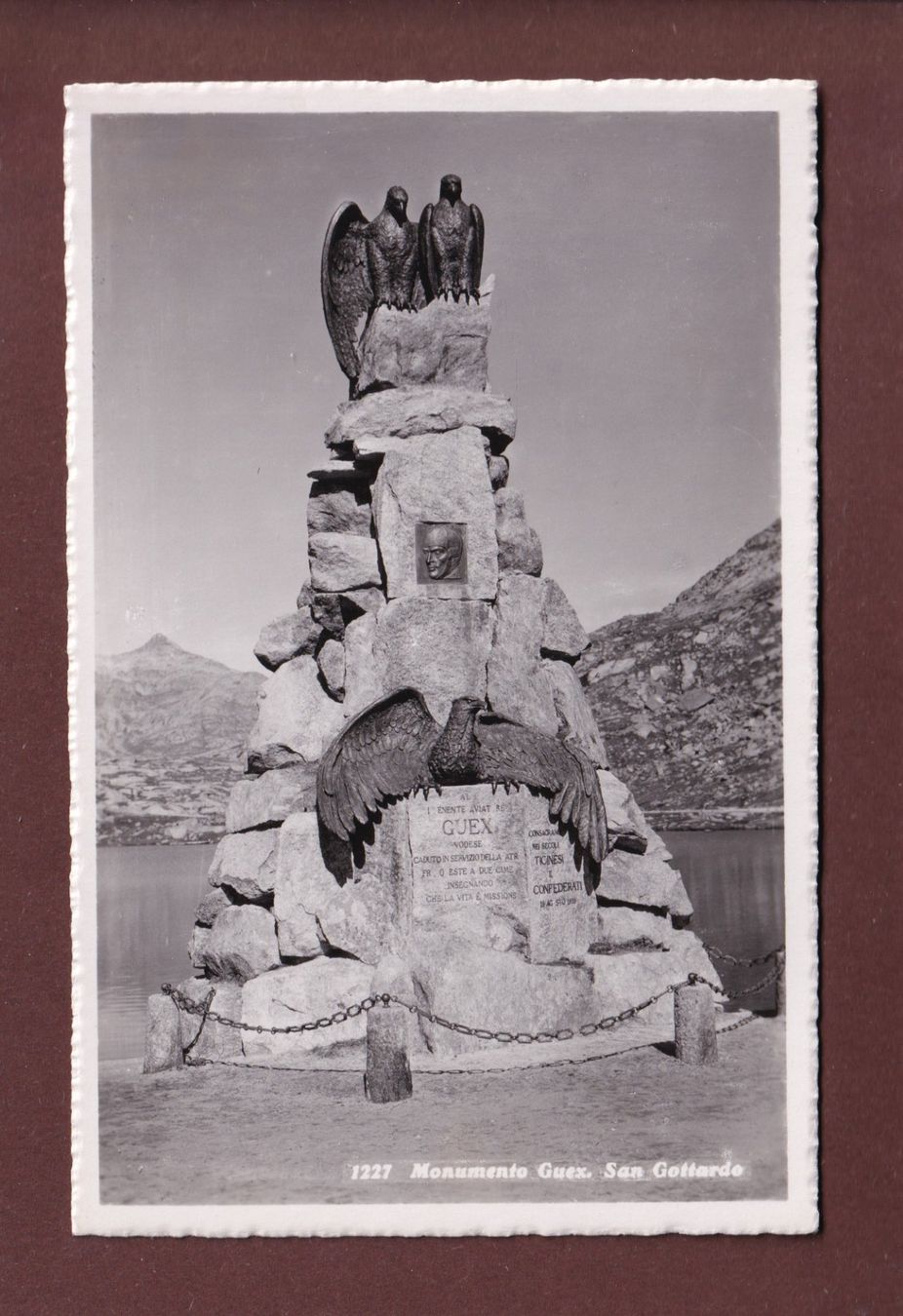 Cartoline postali: SAN GOTTARDO - Monument Guex – Usato da Pully venduto da nicecards