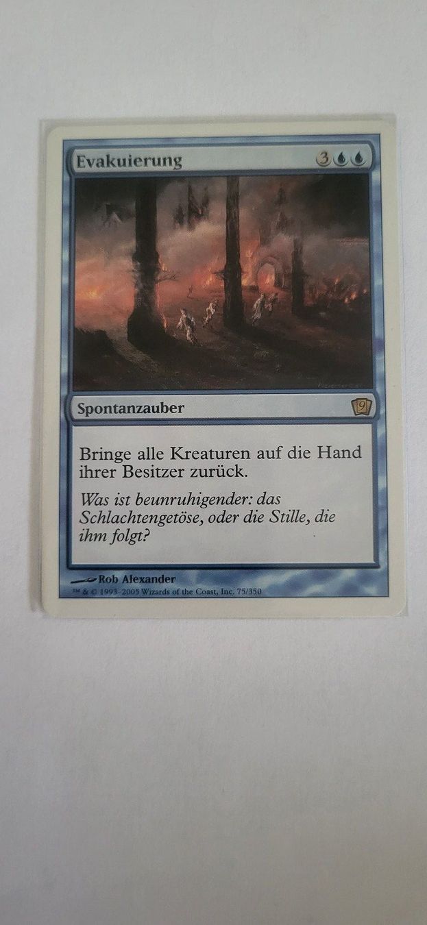 Magic The Gathering Carte collezionabili: MTG - Evakuierung – Usato da Münsingen venduto da Heroism2010