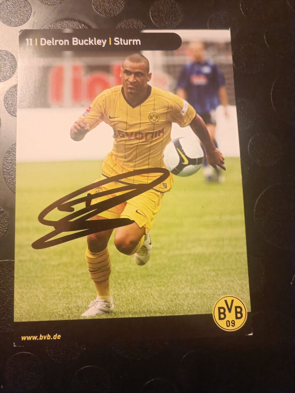 Autografi: Delron Buckley - handsigniert BVB - Borussia Dortmund – Usato da Menziken venduto da Artographs
