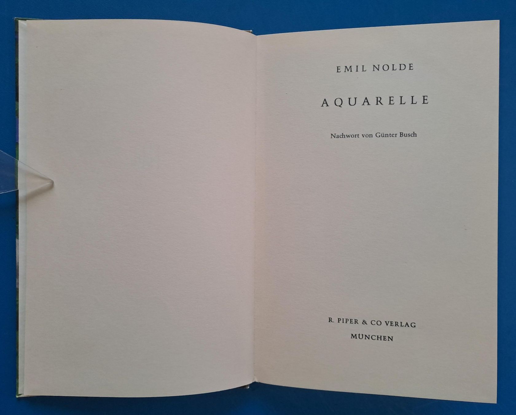 Libri: EMIL NOLDE: AQUARELLE sehr gut erhalten – Usato da Zürich venduto da archiphil 1