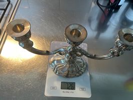 Kerzenständer 800 Silber, 725 Gramm