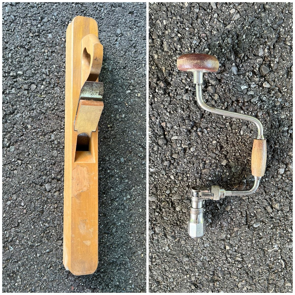 Alle Werkzeuge: 2er Set Hobel & Bohrwinde/ Werkzeug/ Deko – Gebraucht aus Ehrendingen von nz9_y29p