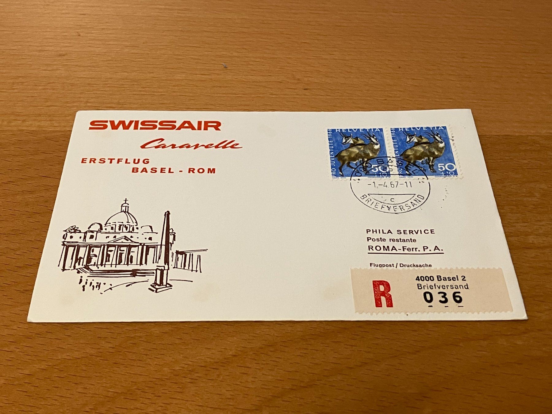 Tutti i francobolli: Swissair Einschreiben – Usato da Koblenz venduto da mar_c2pj