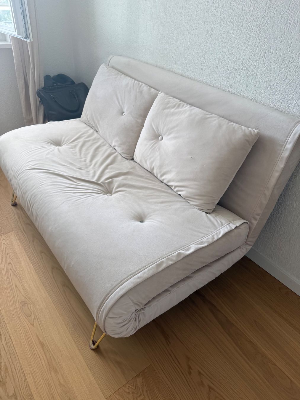 Beliani Sofas: Sofa bed beige, good condition – D'occasion à Steinhausen par tia_8jj2