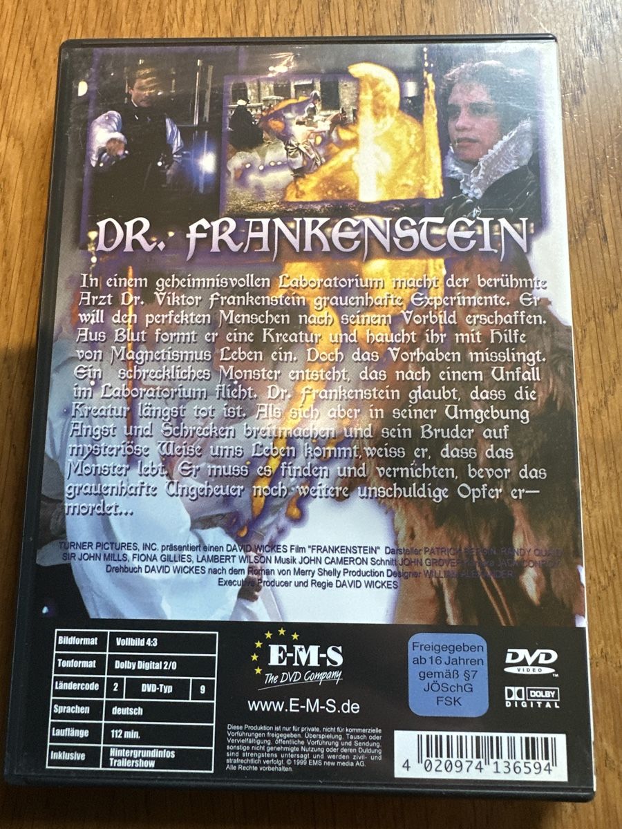 Tutti i DVDs: Dr. Frankenstein, DVD – Usato da Benken ZH venduto da Audi-erich 1